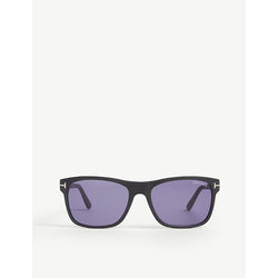  Tom Ford Giulio matte rectangle-frame sunglasses