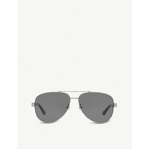 Gucci GG0528S 63 metal and acetate aviator sunglasses