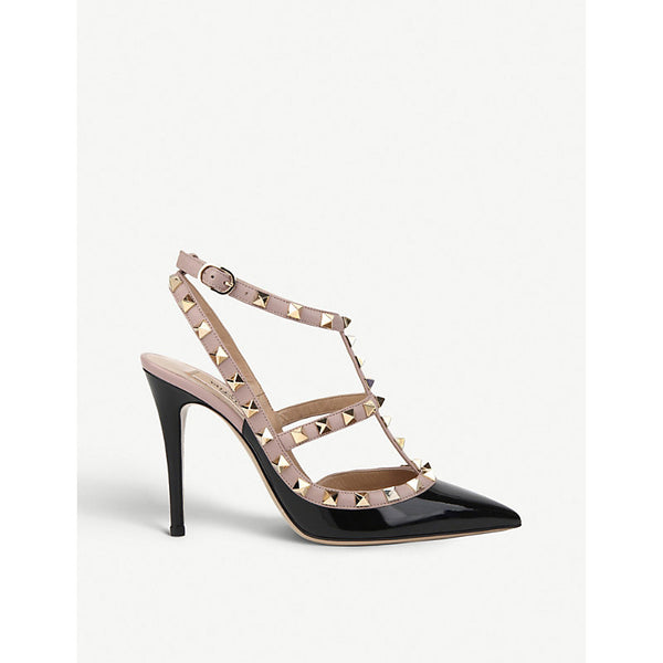  Valentino Garavani So Noir rockstud 100 leather courts