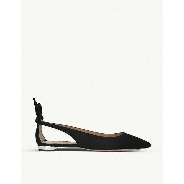 Aquazzura Deneuve suede ballet pumps