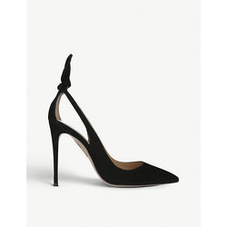  Aquazzura Deneuve suede heeled pumps