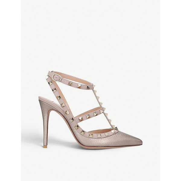 Valentino Garavani Rockstud 100 T-bar leather courts