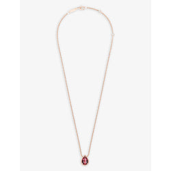 Boucheron Serpent Boheme 18ct rose-gold and rhodolite pendant