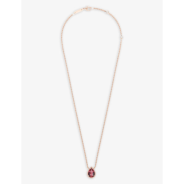 Boucheron Serpent Boheme 18ct rose-gold and rhodolite pendant