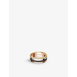 Boucheron Quatre Classique 18ct yellow-gold, white-gold and pink-gold ring