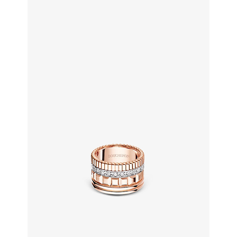 Boucheron Quatre Radiant Edition rose-gold and 0.51ct diamond ring