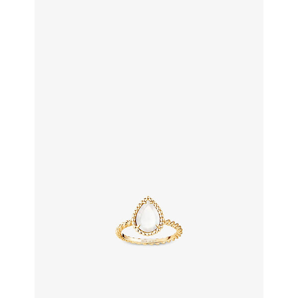 Boucheron Serpent Bohème yellow-gold and mother-of-pearl ring