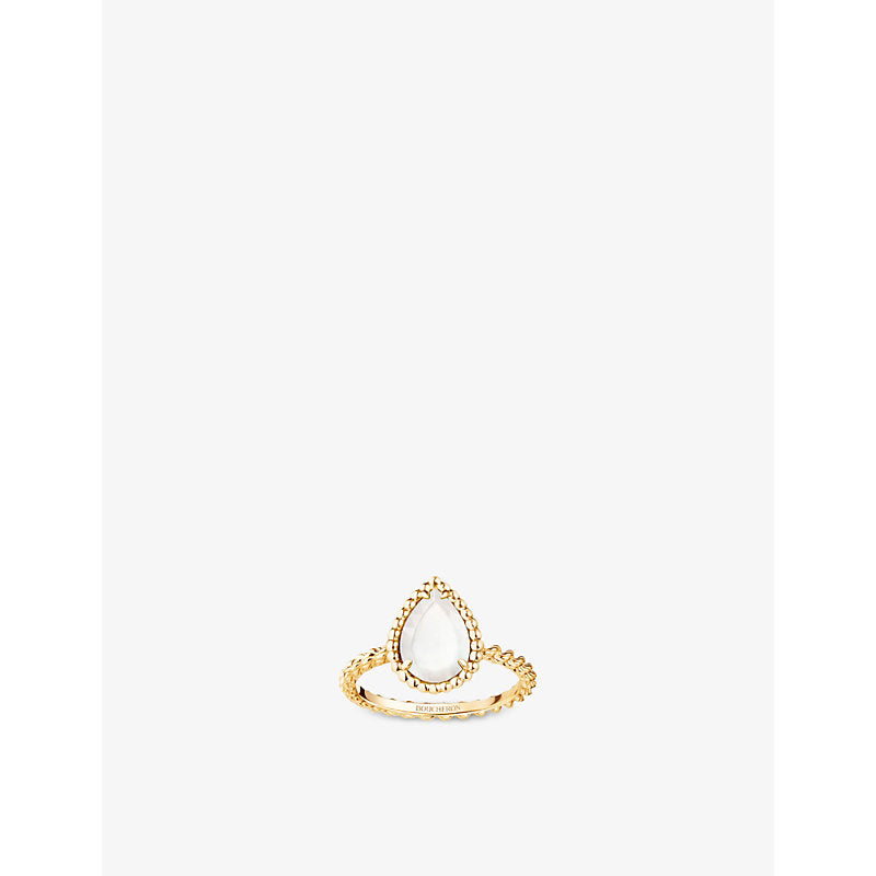 Boucheron Serpent Bohème yellow-gold and mother-of-pearl ring