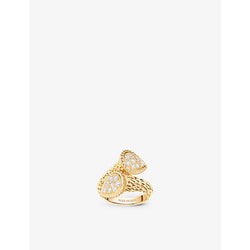 Boucheron Serpent Bohème Toi et Moi 18ct yellow-gold and diamond ring