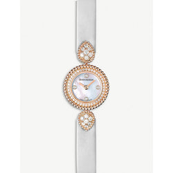 Boucheron WA015507 Serpent Bohème 18ct rose-gold, diamond and mother-of-pearl watch