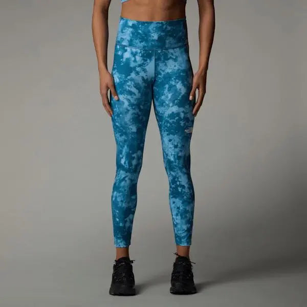 The North Face Women’s Flex High Rise 7/8 Printed Leggings Mallard Blue Micro Halfdome Print