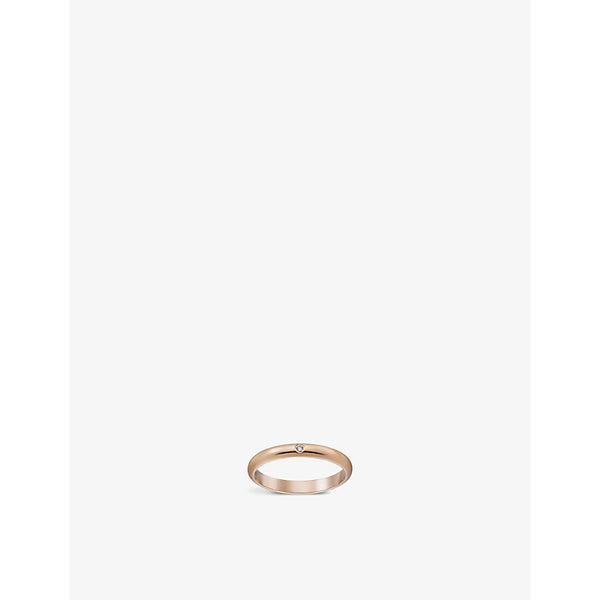 Cartier 1895 18ct rose-gold and diamond wedding ring