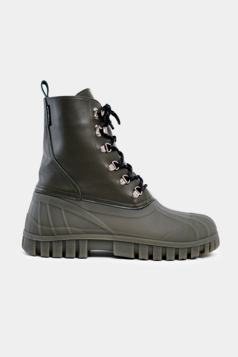 Stutterheim Patrol Boot Leather Green