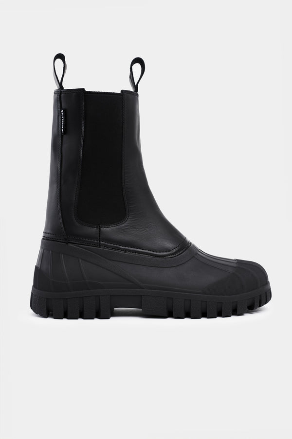 Stutterheim Patrol Boot Shaft Leather Black