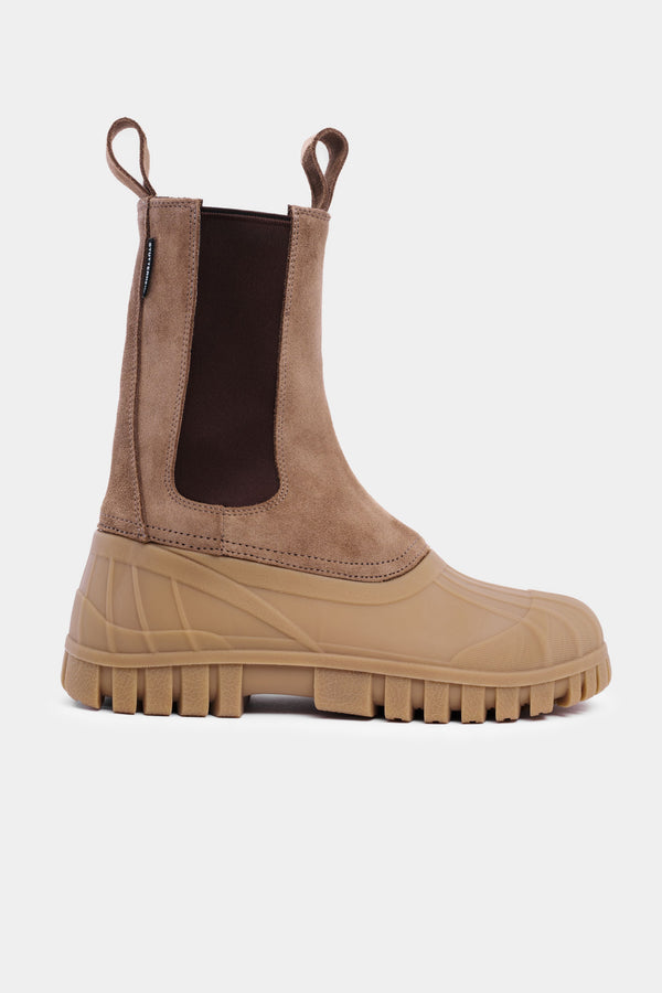 Stutterheim Patrol Boot Shaft Suede Tobacco/Fudge