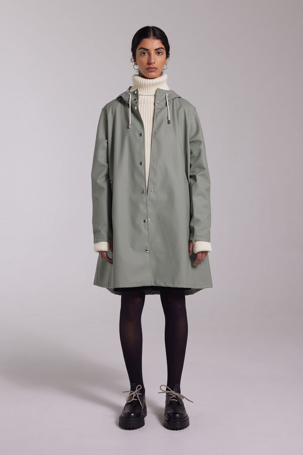 Stutterheim Mosebacke Lightweight Raincoat Khaki Green