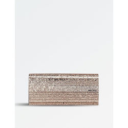  Jimmy Choo Sweetie glitter acrylic clutch bag