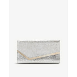 Jimmy Choo Emmie glitter leather clutch | JIMMY CHOO