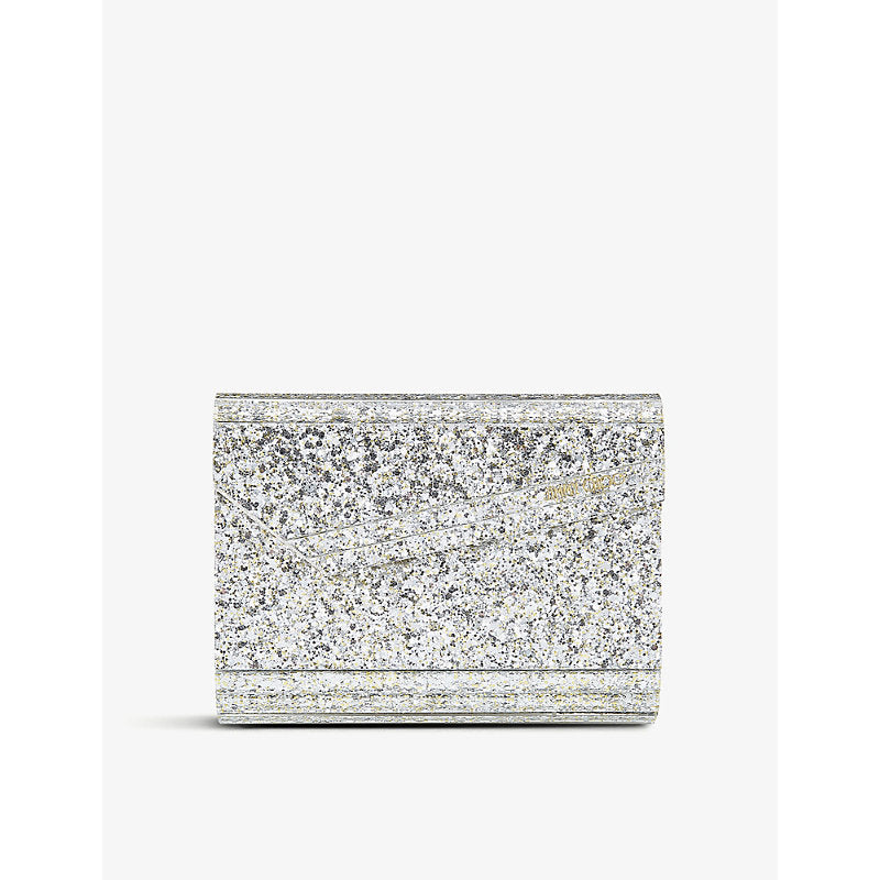 Womens Jimmy Choo Candy glittered clutch