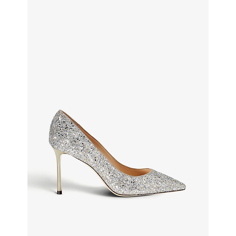  Jimmy Choo Romy 85 glittered courts