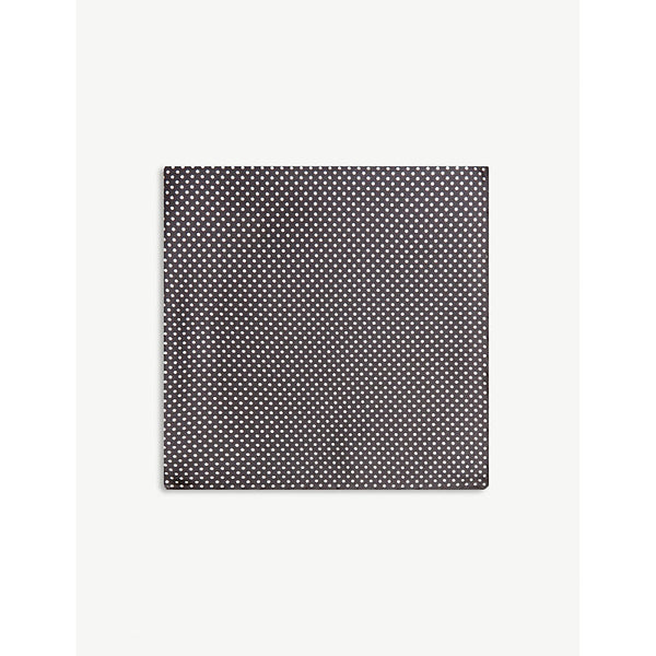  Eton Polka-dot silk pocket square