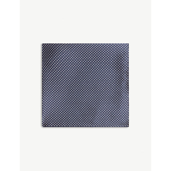  Eton Polka-dot silk pocket square