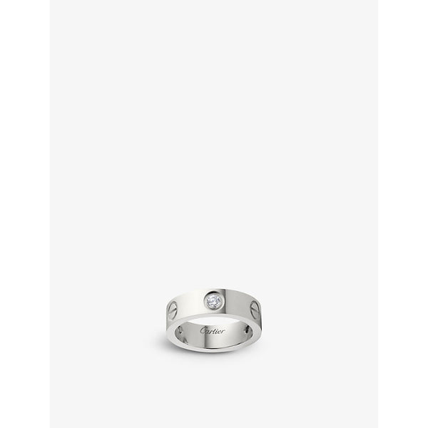 Cartier LOVE 18ct white-gold and 3 diamonds ring