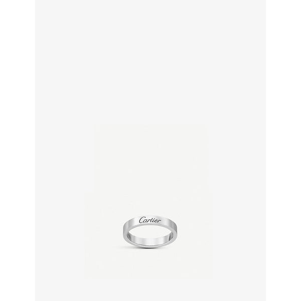 C de Cartier platinum wedding ring