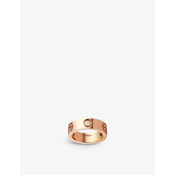 Cartier LOVE 18ct rose-gold and 3 diamonds ring