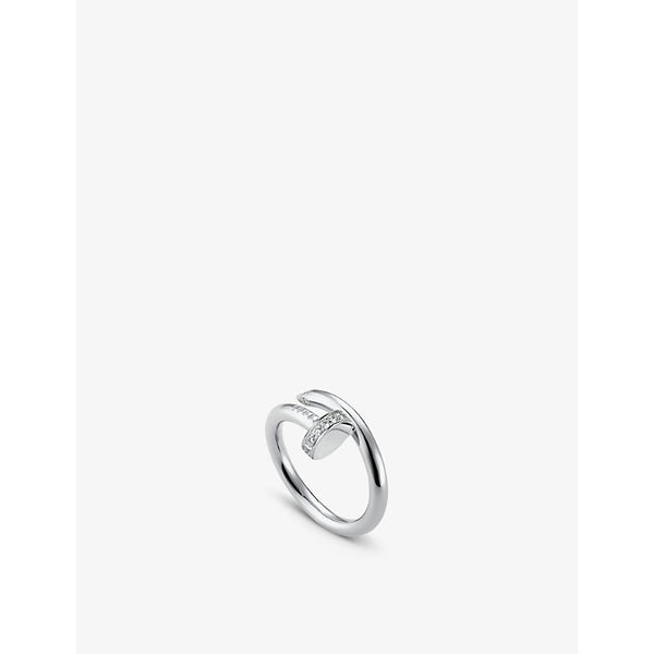 Cartier Juste un Clou 18ct white-gold and 0.13ct diamond ring