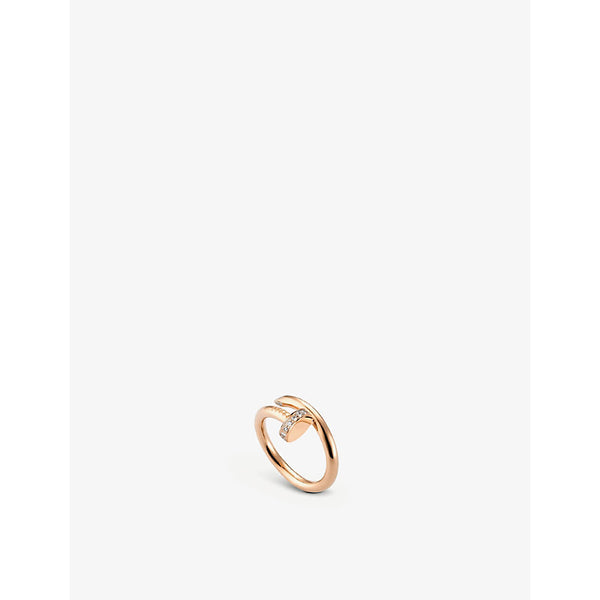 Cartier Juste un Clou 18ct rose-gold and diamond ring