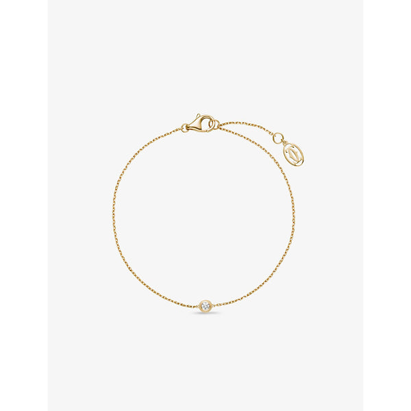 Cartier d'Amour small 18ct yellow-gold and 0.09ct diamond bracelet