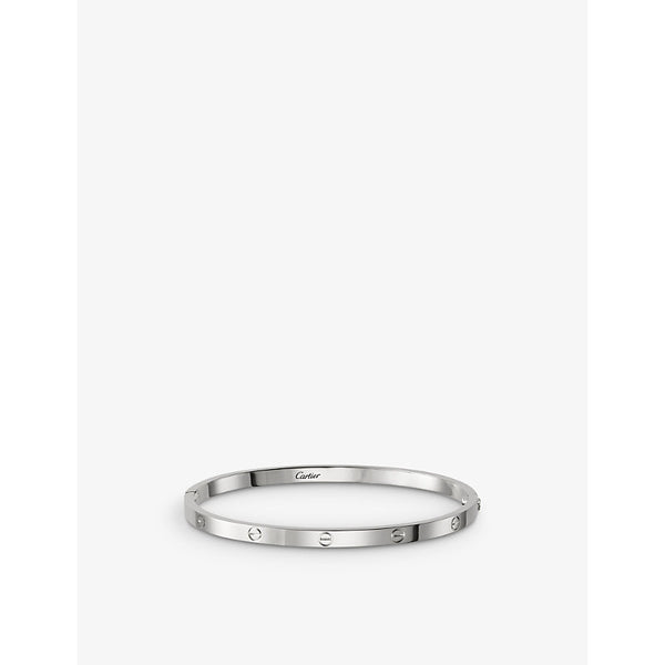 Cartier LOVE small 18ct white-gold bracelet