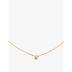 Cartier d'Amour small 18ct yellow-gold and 0.09ct diamond necklace