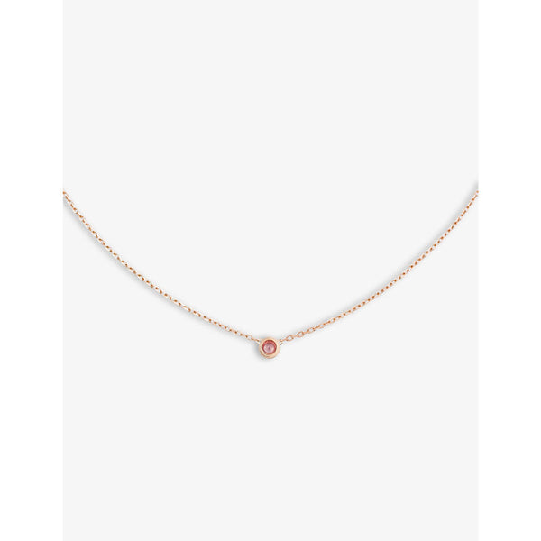 Cartier d'Amour 18ct rose-gold and pink sapphire necklace