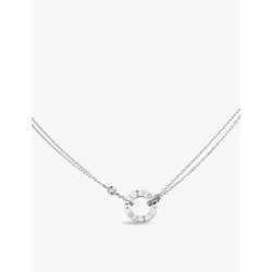 Cartier LOVE18ct white-gold and 0.03ct diamond necklace