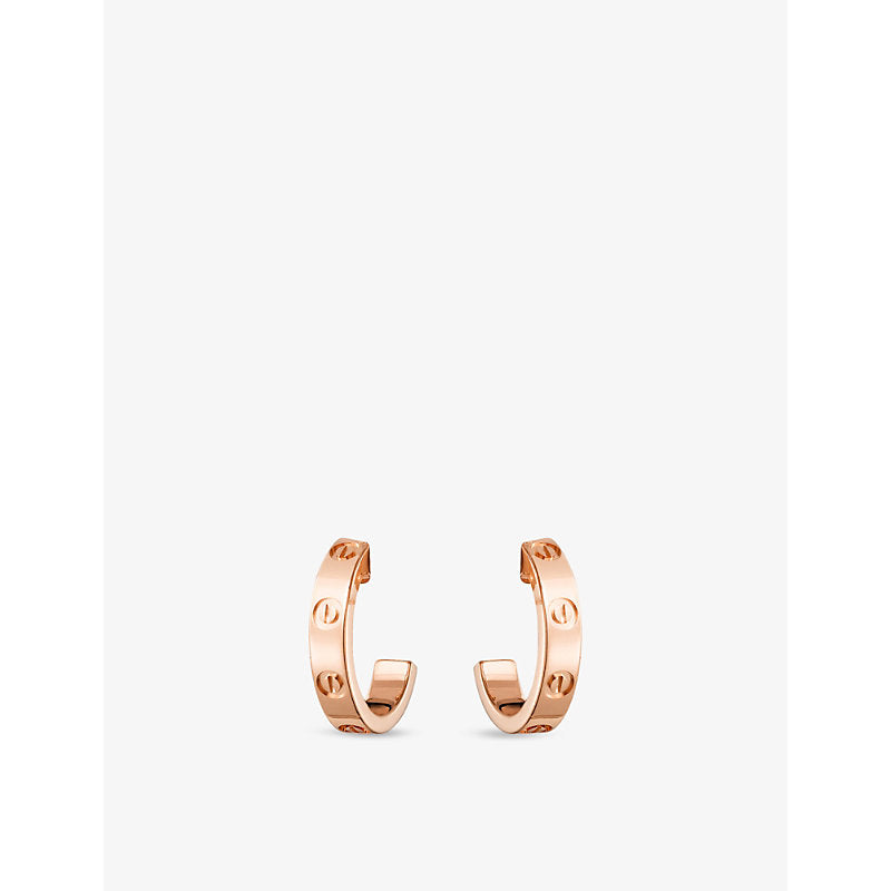 Cartier LOVE 18ct rose-gold earrings