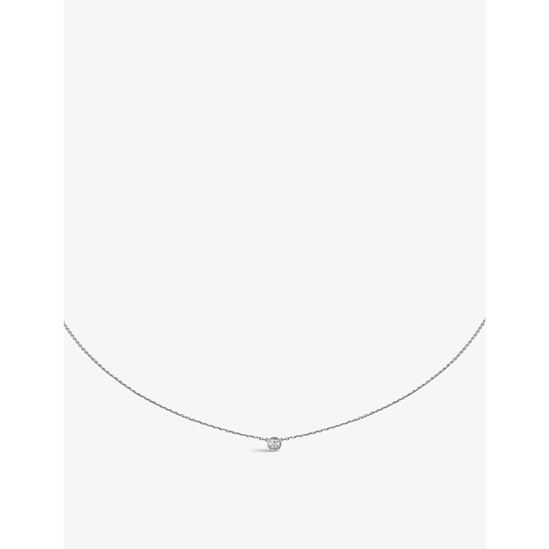 Cartier d'Amour extra-small 18ct white-gold and 0.04ct diamond necklace