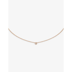 Cartier d'Amour extra small 18ct rose-gold and 0.04ct diamond necklace