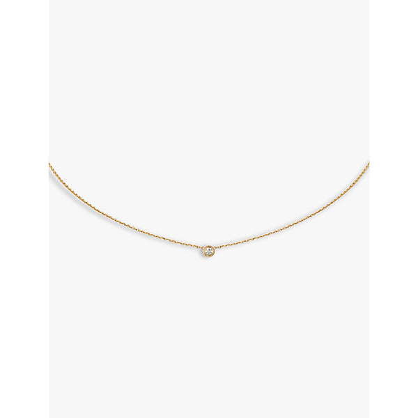 Cartier d'Amour extra-small 18ct yellow-gold and 0.04ct diamond necklace