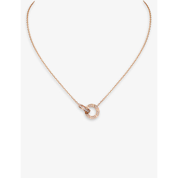 Cartier LOVE 18ct rose-gold and diamond necklace