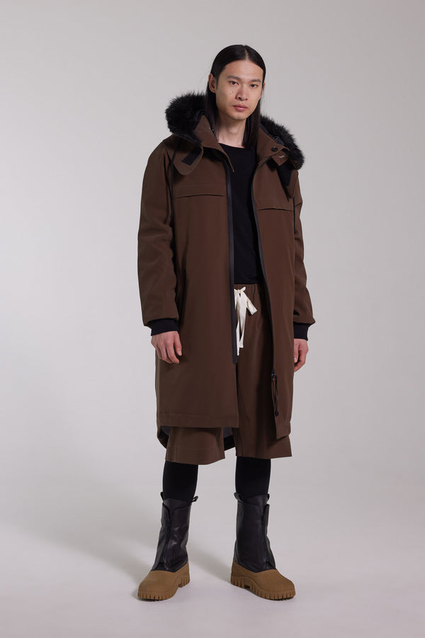 Stutterheim Kalix Matte Parka Dark Brown