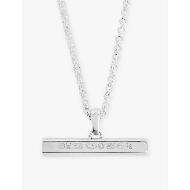 886 The Royal Mint 886 T-bar sterling-silver pendant necklace | LYBSTORE