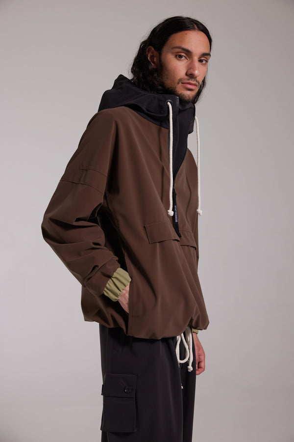 Stutterheim Forsa Matte Anorak Dark Brown