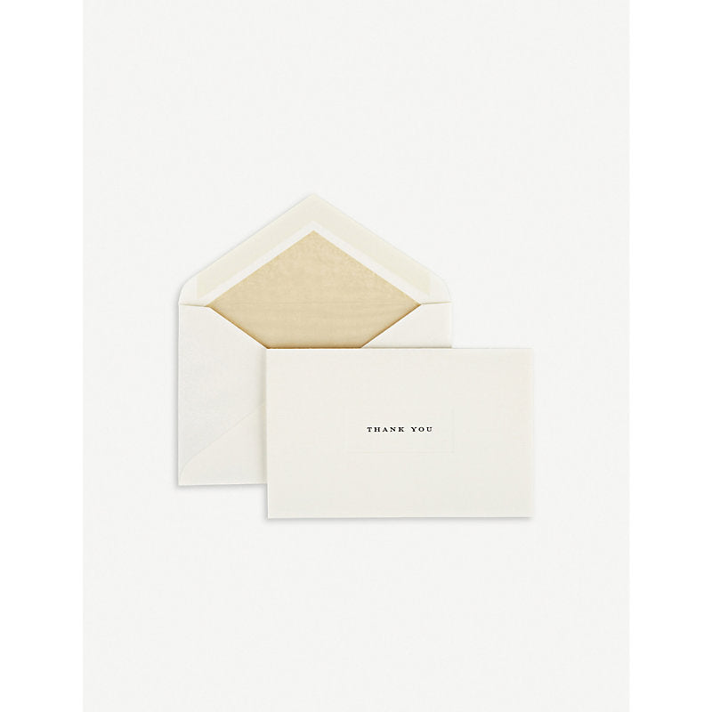 Smythson Thank You card notelets pack of 10