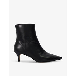 Dune Offer pointed-toe leather heeled ankle boots