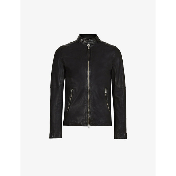  Allsaints Cora leather bomber jacket