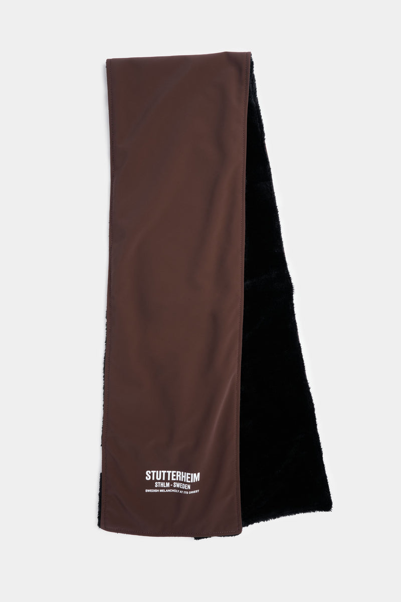 Stutterheim Rain Scarf Matte Dark Brown