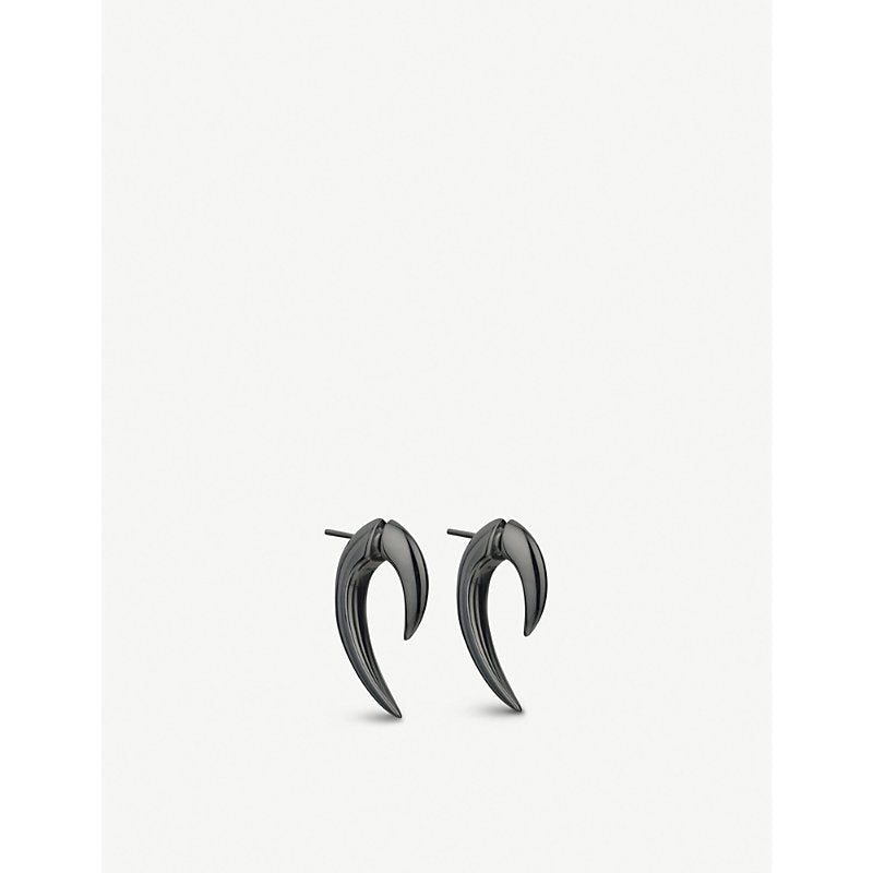  Shaun Leane Talon rhodium-plated earrings