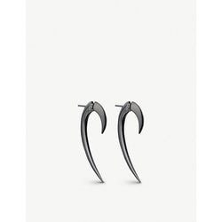  Shaun Leane Hook rhodium-plated earrings